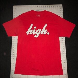 Odd Future OFWGKTA. high. Size Large. Red color. Short Sleeve Shirt.